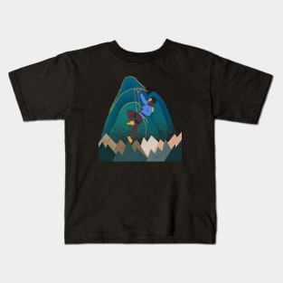 A Dance Between Rocks and Clouds Kids T-Shirt